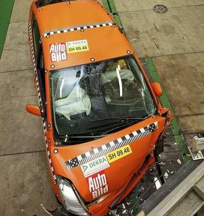 Pierwszy crashtest używanej hybrydy