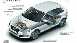 Audi A3 e-tron Study - schemat konstrukcyjny auta