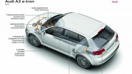 Audi A3 e-tron Study - schemat konstrukcyjny auta