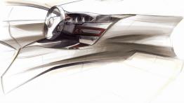 BMW serii 6 Gran Coupe - szkic wnętrza