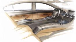 BMW serii 6 Gran Coupe - szkic wnętrza
