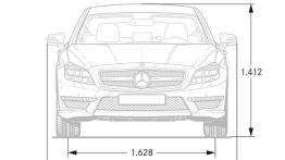 Mercedes CLS 63 AMG Shooting Brake - szkic auta - wymiary