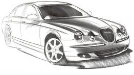 Jaguar S-Type - szkic auta