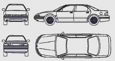 Szkic techniczny Chrysler Concorde I
