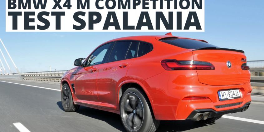 BMW X4 M Competition 3.0 510 KM (AT) - pomiar zużycia paliwa • Filmy ...