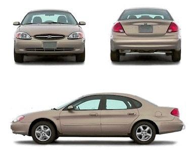 Szkic techniczny Ford Taurus IV Sedan