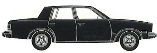 Szkic techniczny Chevrolet Malibu III Sedan