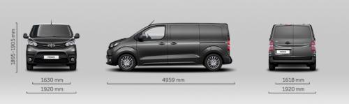 Szkic techniczny Toyota Proace II Furgon Medium