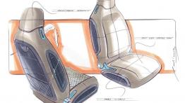 Skoda Roomster - szkic wnętrza