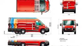 Citroen Jumper - szkic auta - wymiary