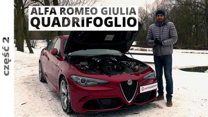 Alfa Romeo Giulia Quadrifoglio 2.9 V6 510 KM, 2017 - techniczna część testu