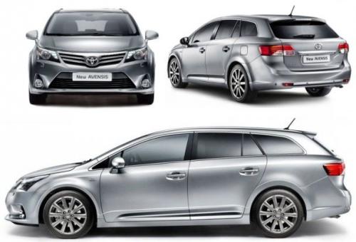 Szkic techniczny Toyota Avensis III Wagon Facelifting