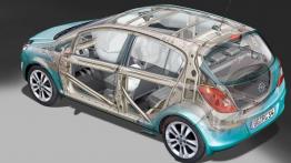 Opel Corsa D Hatchback 5d Facelifting - schemat konstrukcyjny auta