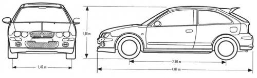 Szkic techniczny MG ZR