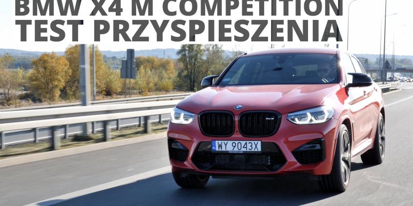 BMW X4 M Competition 3.0 510 KM (AT) - przyspieszenie 0-100 km/h