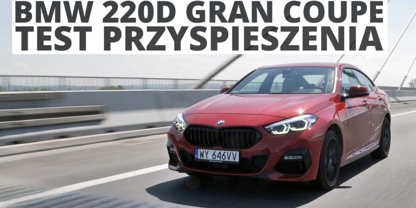 BMW 220d Gran Coupe 2.0 Diesel 190 KM (AT) - przyspieszenie 0-100 km/h