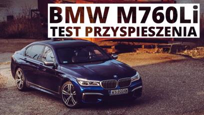 BMW M760Li 6.6 V12 610 KM (AT) - przyspieszenie 0-100 km/h