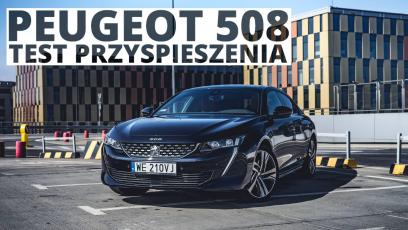 Peugeot 508 1.6 PureTech 225 KM (AT) - przyspieszenie 0-100 km/h