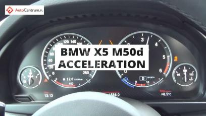 BMW X5 M50d 381 PS - acceleration 0 100 km/h