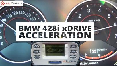 BMW 428i xDrive 2.0 245 KM (on dry) - acceleration 0-100 km/h