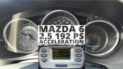 Mazda 6 2.5 192 KM - acceleration 0-100 km/h