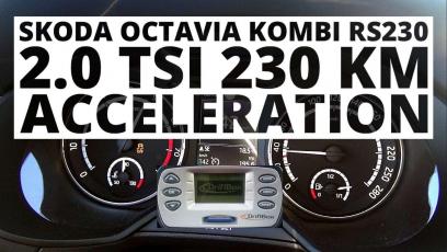 Skoda Octavia RS230 Combi 2.0 TSI 230 KM (AT) - przyspieszenie 0-100 km/h