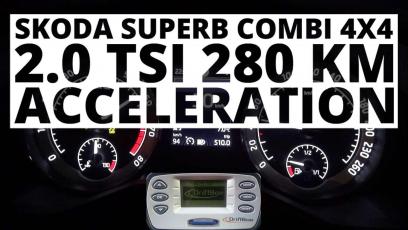 Skoda Superb Combi 4X4 2.0 TSI 280 KM (AT) - przyspieszenie 0-100 km/h 