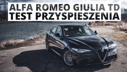 Alfa Romeo Giulia 2.2 TD 180 KM (AT) - przyspieszenie 0-100 km/h
