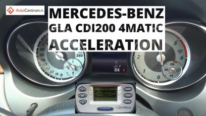 Mercedes-Benz GLA 200 CDI 4MATIC 136 KM - acceleration 0-100 km/h