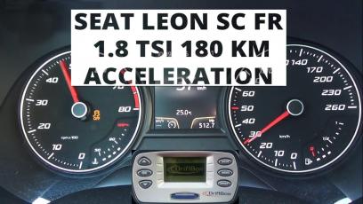 Seat Leon SC FR 1.8 TSI 180 hp - acceleration 0-100 km/h