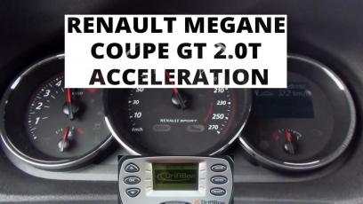 Renault Megane Coupe GT 2.0 T 220 KM - acceleration 0-100 km/h