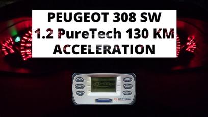 Peugeot 308 SW 1.2 PureTech 130 KM - przyspieszenie 0-100 km/h