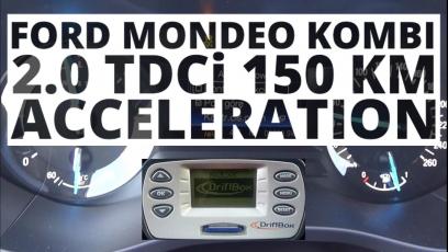 Ford Mondeo MK5 Kombi 2.0 TDCi 150 KM (MT) - przyspieszenie 0-100 km/h 