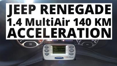 Jeep Renegade 1.4 MultiAir 140 KM (MT6) - przyspieszenie 0-100 km/h 