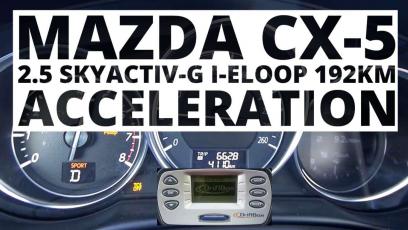 Mazda CX-5 2.5 Skyactiv-G i-ELOOP 192 KM (AT) - przyspieszenie 0-100 km/h