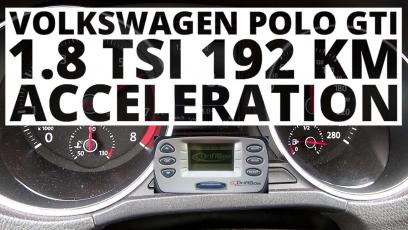Volkswagen Polo GTI 1.8 TSI 192 KM (MT) - przyspieszenie 0-100 km/h