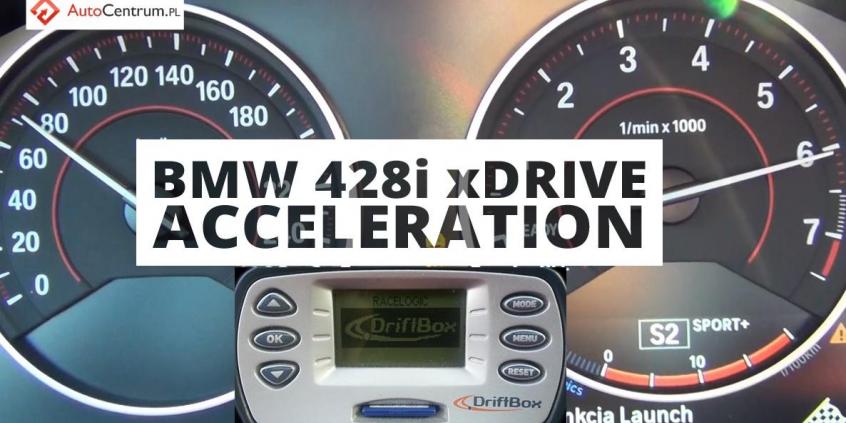 BMW 428i xDrive 2.0 245 KM (on dry) - acceleration 0-100 km/h