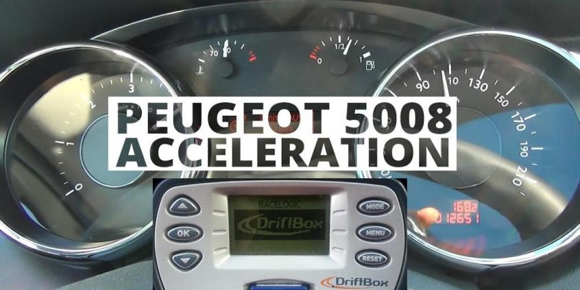 Peugeot 5008 2.0 HDi 150 KM - acceleration 0-100 km/h