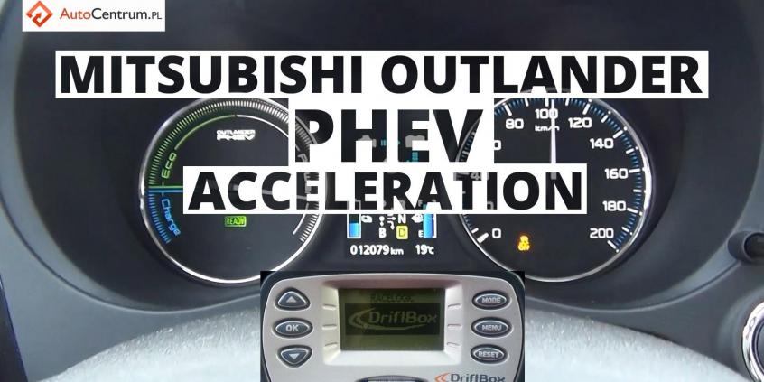 Mitsubishi Outlander PHEV - przyspieszenie 0-100 km/h