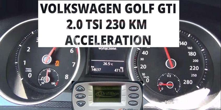 Volkswagen Golf GTI 2.0 TSI 230 KM - przyspieszenie 0-100 km/h