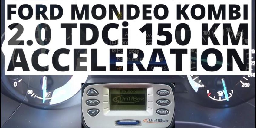 Ford Mondeo MK5 Kombi 2.0 TDCi 150 KM (MT) - przyspieszenie 0-100 km/h 