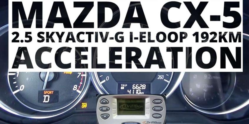 Mazda CX-5 2.5 Skyactiv-G i-ELOOP 192 KM (AT) - przyspieszenie 0-100 km/h