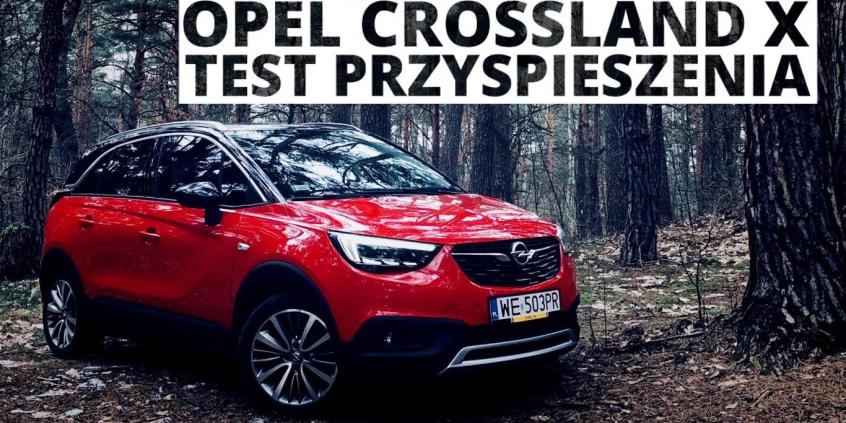 Opel Crossland X 1.2 Ecotec Turbo 110 KM (MT) - przyspieszenie 0-100 km/h