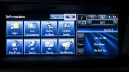 Lexus GS IV 450h (2012) - wersja amerykańska - ekran systemu multimedialnego