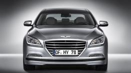 Hyundai Genesis II (2014) - wersja europejska - przód - reflektory włączone
