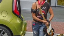 Kia Soul Facelifting (2014) - wersja amerykańska - tył - bagażnik otwarty