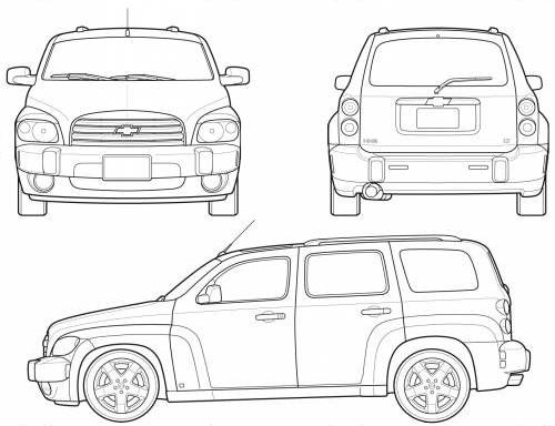 Szkic techniczny Chevrolet HHR