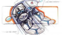 Skoda Yeti - szkic wnętrza