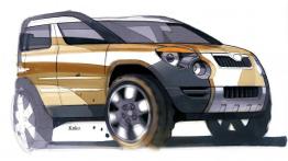 Skoda Yeti - szkic auta