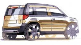 Skoda Yeti - szkic auta